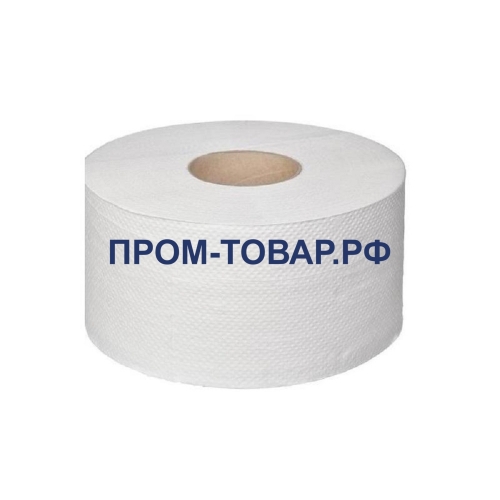 Туалетная бумага для диспенсеров 150м. 2-х слойная, втулка, белая из целлюлозы 