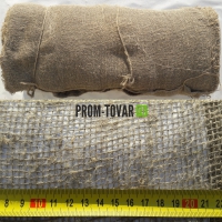 Ткань упаковочная (мешковина), ш. 110 см, 100% лен, 33/25, пл. 190 +-20 г/м2(для мытья полов)